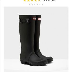 Black Hunter Rain Boots size 8